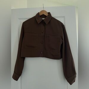 Wilfred Little Cropped Jacket Brown (Sold Out)